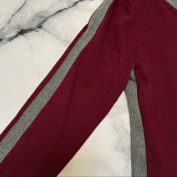 Burgundy and Grey Long Sleeve - Picture 4 of 5